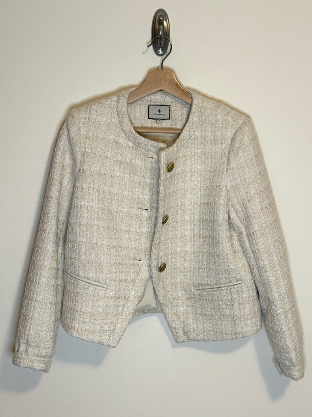 Tuckernuck Cream Tweed Sommers Jacket - Picture 4 of 13